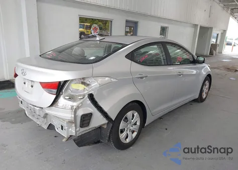 2016 Hyundai Elantra Se из США, поврежденный, VIN 5NPDH4AE6GH739169